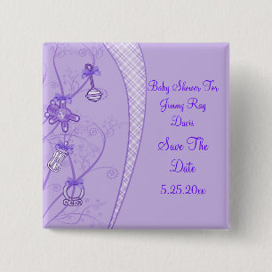Our New Addition In Purple Hues 2 Inch Square Button