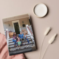 Our New Address Family Photo Moving Announcement