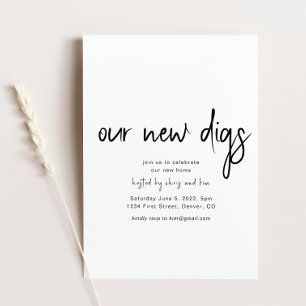 Our New Digs Housewarming Party Invitation