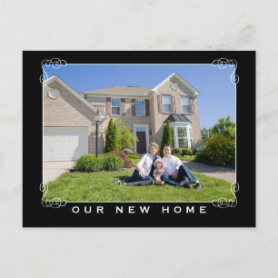 Our New Home & Address Photo Postcard