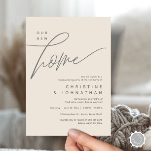 Our New Home, Cozy Lovely Housewarming Party Invitation
