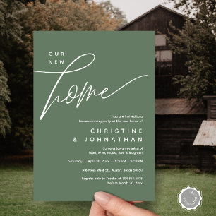 Our New Home, Cozy Lovely Housewarming Party Invitation