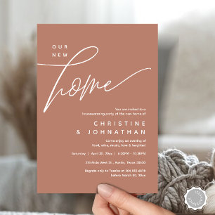 Our New Home, Cozy Lovely Housewarming Party Invitation