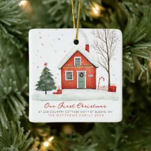 Our New Home First Home Photo Ornament 