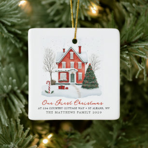 Our New Home First Home Photo Ornament 
