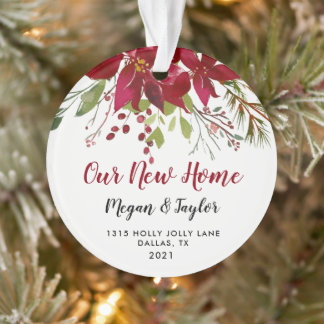 Our New Home Floral Ornament | New Home Gift