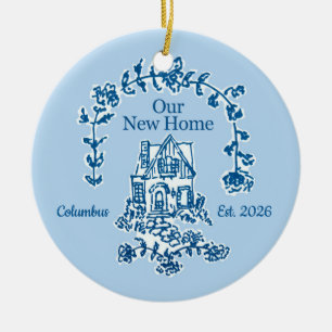 Our New Home graphic ornament