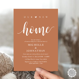Our new home, Housewarming party invitation cards