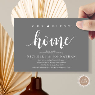 Our new home, Housewarming party invitation cards