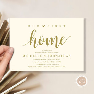 Our new home, Housewarming party invitation cards