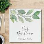 Our New Home Personalized  Binder<br><div class="desc">This charming binder is decorated with watercolor greenery and stylish typography.
It makes a great keepsake for photos of your house move or for planning the move.
Easily customizable.
Original Watercolor © Michele Davies.</div>