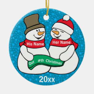 Our Nth Christmas Ceramic Ornament
