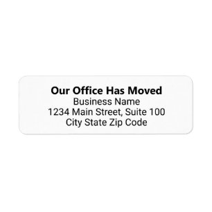 Our Office Has Moved Business Change of Address