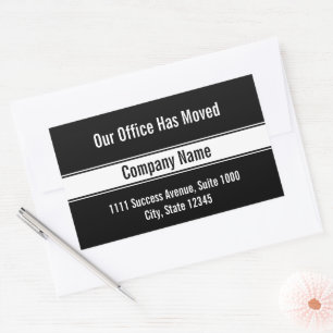 Our Office Has Moved Template Moving Announcement Sticker