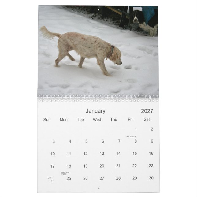 Our Pack Calendar 2012 (Jan 2027)