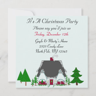 Our Place Christmas Party Invitation