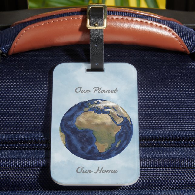 Our Planet Luggage Tag (Front Insitu 2)