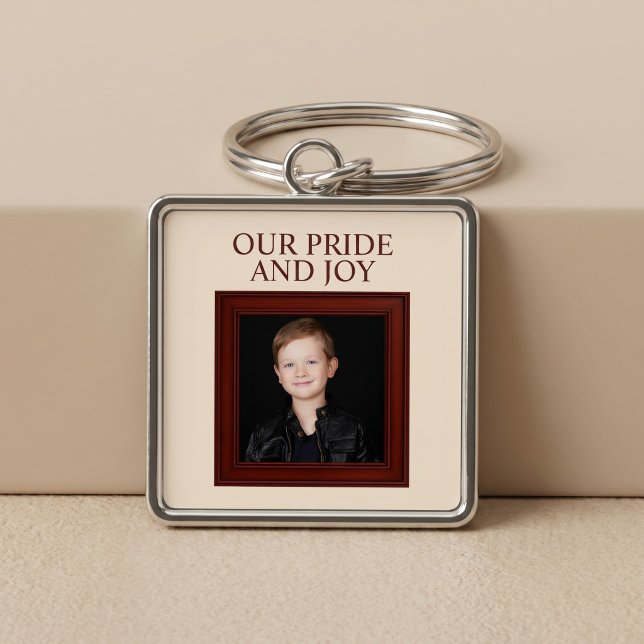 Our Pride And Joy Personalized Child Photo Keychain (Creator Uploaded)