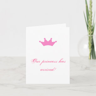 Our princess has arrived! announcement