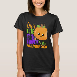 Our Pumpkin Due November 2020 Pregnancy Halloween T-Shirt