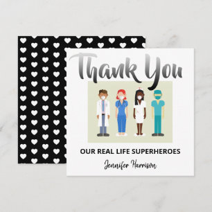 Our Real Life Superheroes   Appreciation Thank You Card