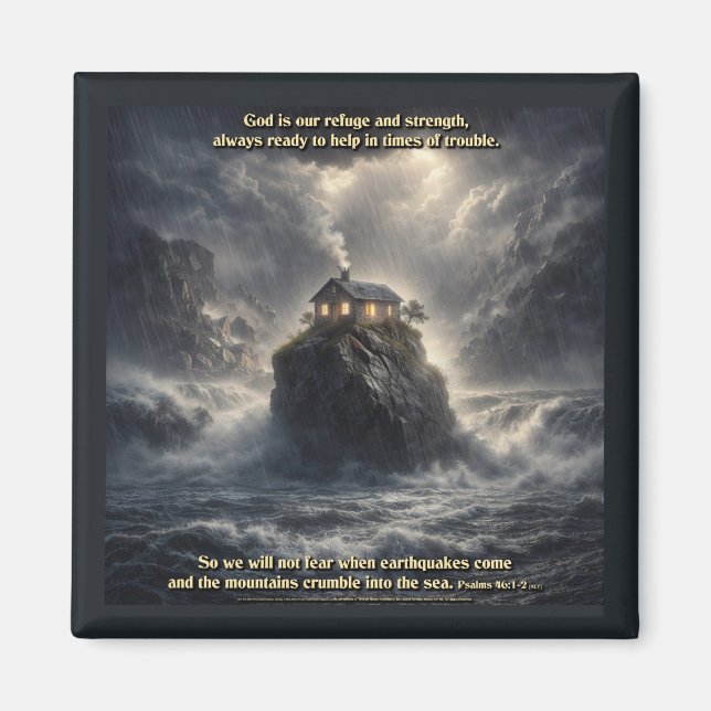 Our refuge & strength magnet (Front)