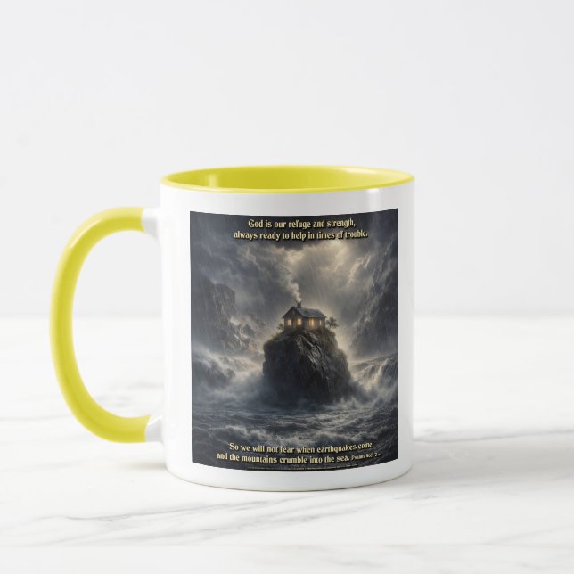 Our refuge & strength mug (Left)