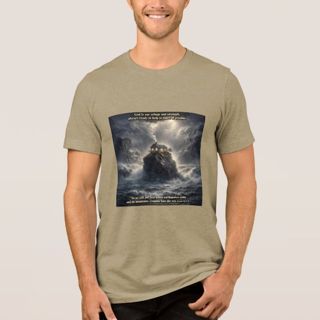 Our refuge & strength Tri-Blend shirt (Front)