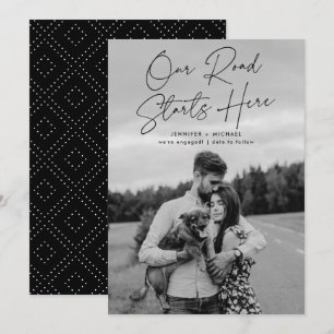 Our Road Starts Here Photo Engagement Announcement