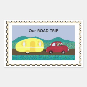 Our Road Trip Fake stamp Sticker
