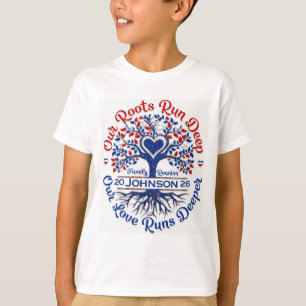 Our Roots Run Deep Family Heritage Reunion Design  T-Shirt