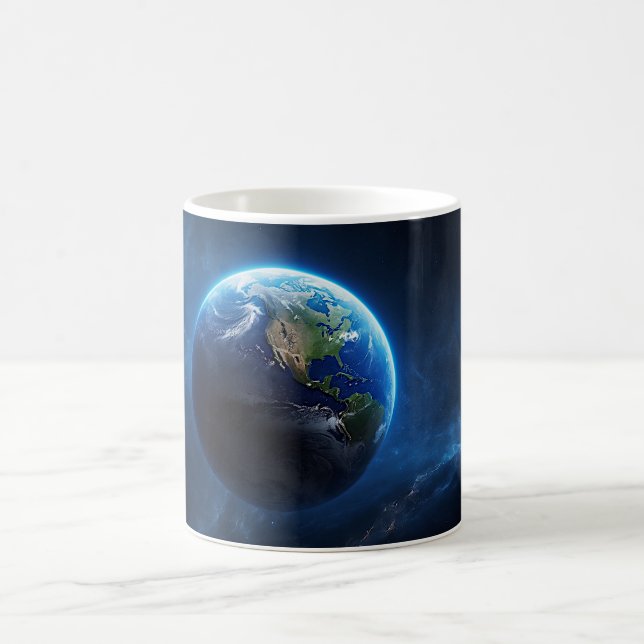 Our Sapphire Home in Space Coffee Mug (Center)