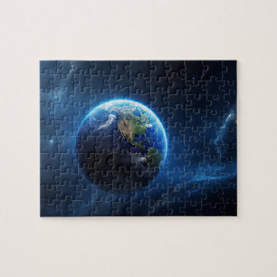 Our Sapphire Home in Space Jigsaw Puzzle