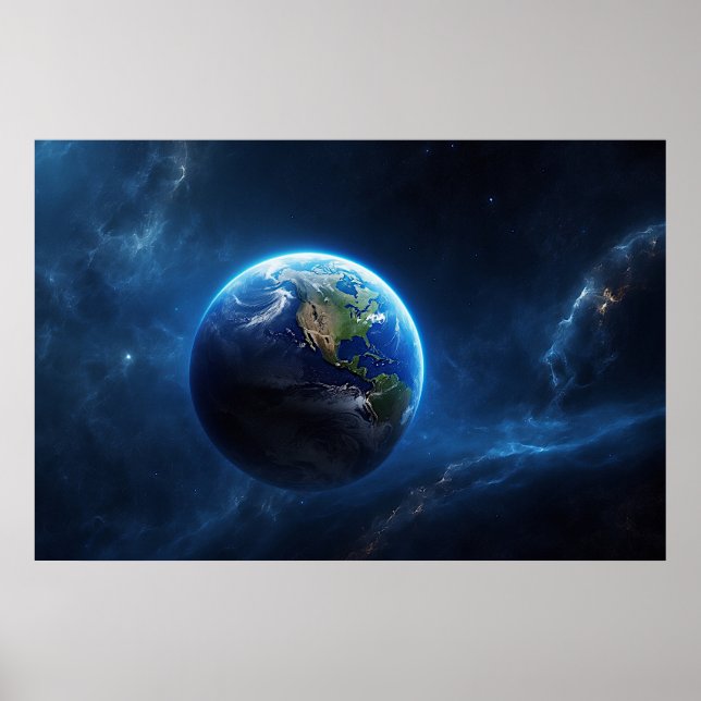 Our Sapphire Home in Space Poster (Front)