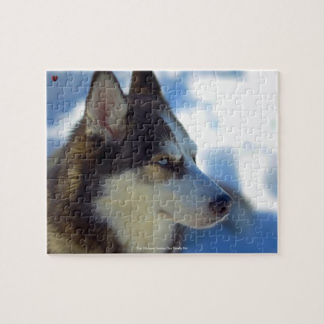 Our Siberian Huskey Our Family Pet Jigsaw Puzzle (Horizontal)