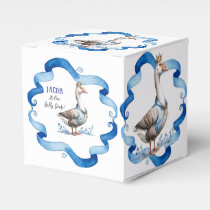 Our Silly Goose Is Turning One Birthday Guestbook Favor Box