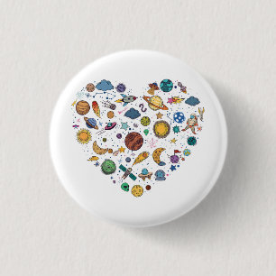 Our Solar System planet, Science Education Space k 1 Inch Round Button