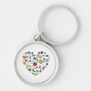 Our Solar System planet, Science Education Space k Keychain