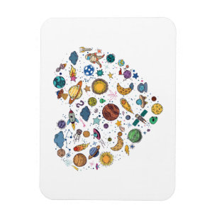 Our Solar System planet, Science Education Space k Magnet