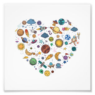 Our Solar System planet, Science Education Space k Photo Print