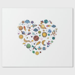 Our Solar System planet, Science Education Space k Wrapping Paper