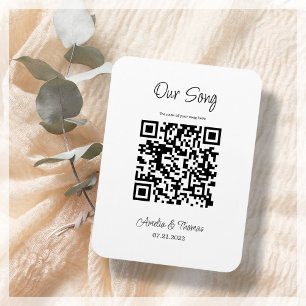 Our Song QR Code Personalized Keepsake Magnet