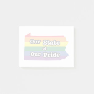 Our State of Our Pride Pennsylvania Post-it Notes