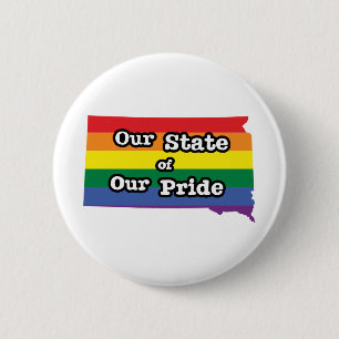 Our State of Our Pride   South Dakota 2 Inch Round Button