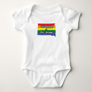 Our State of Our Pride   South Dakota Baby Bodysuit