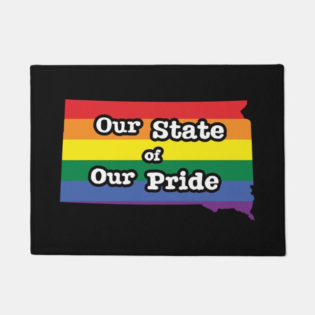 Our State of Our Pride | South Dakota Doormat (Front)