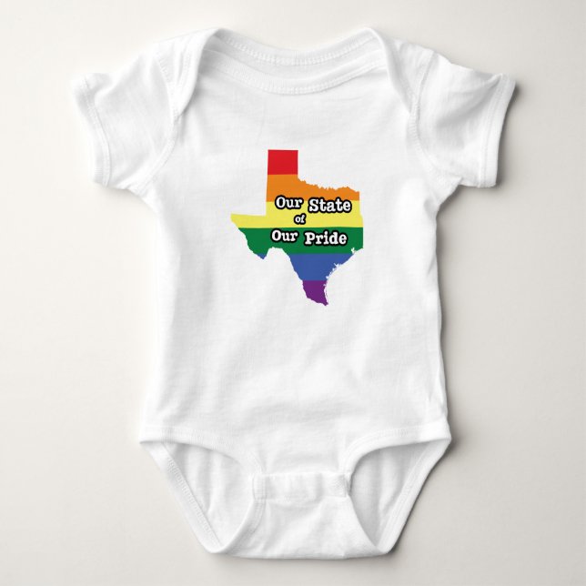 Our State of Our Pride | Texas Baby Bodysuit (Front)