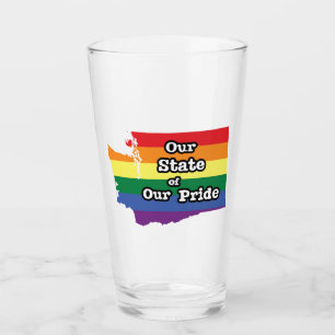 Our State of Our Pride Washington Glass