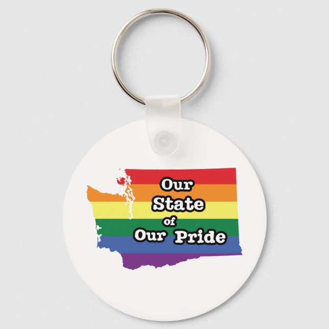 Our State of Our Pride | Washington Keychain (Front)