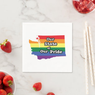 Our State of Our Pride   Washington Napkin